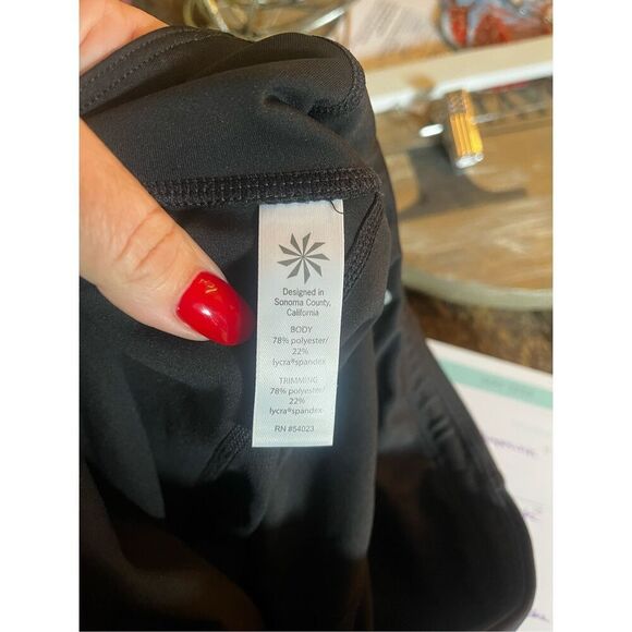 Athleta Asym Mesh Sonar Tight Leggings sz XS NWOT - Picture 10 of 10